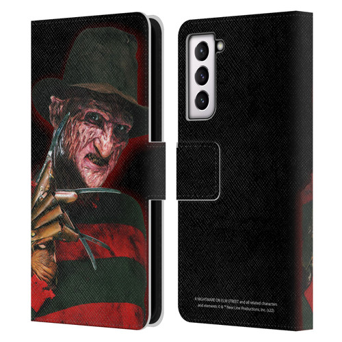 A Nightmare On Elm Street 2 Freddy's Revenge Graphics Key Art Leather Book Wallet Case Cover For Samsung Galaxy S21 5G