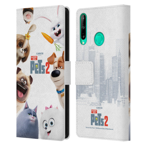 The Secret Life of Pets 2 Character Posters Group Leather Book Wallet Case Cover For Huawei P40 lite E