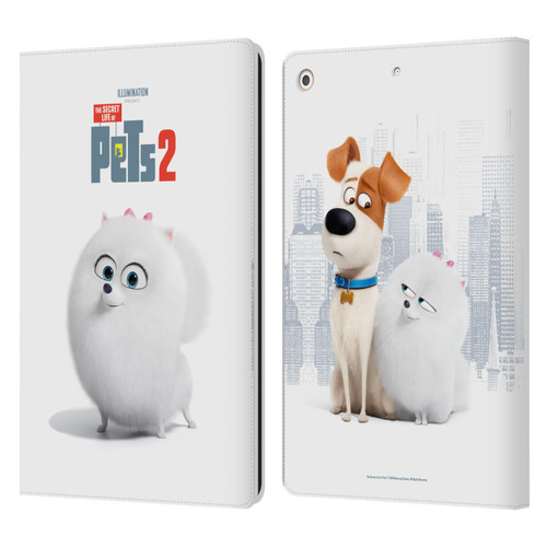 The Secret Life of Pets 2 Character Posters Gidget Pomeranian Dog Leather Book Wallet Case Cover For Apple iPad 10.2 2019/2020/2021