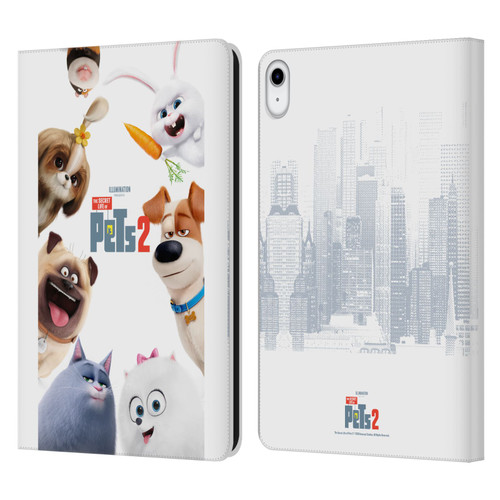 The Secret Life of Pets 2 Character Posters Group Leather Book Wallet Case Cover For Apple iPad 10.9 (2022)