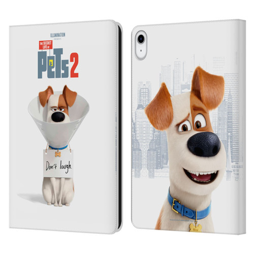 The Secret Life of Pets 2 Character Posters Max Jack Russell Dog Leather Book Wallet Case Cover For Apple iPad 10.9 (2022)
