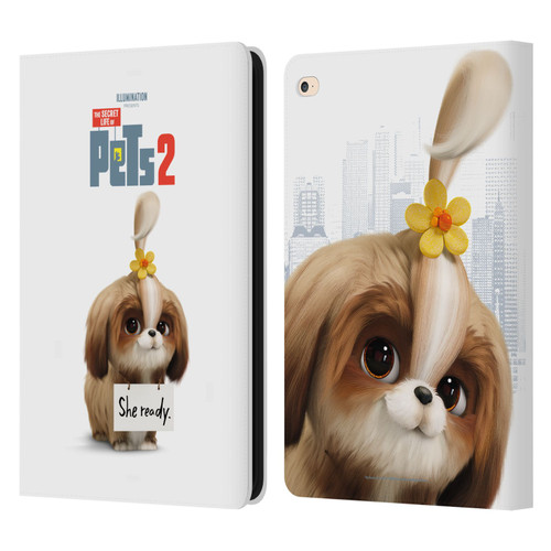 The Secret Life of Pets 2 Character Posters Daisy Shi Tzu Dog Leather Book Wallet Case Cover For Apple iPad Air 2 (2014)