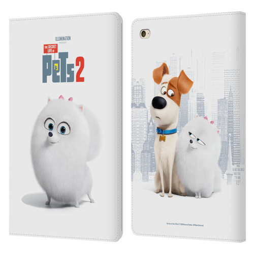 The Secret Life of Pets 2 Character Posters Gidget Pomeranian Dog Leather Book Wallet Case Cover For Apple iPad mini 4