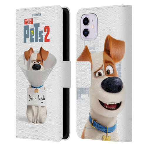 The Secret Life of Pets 2 Character Posters Max Jack Russell Dog Leather Book Wallet Case Cover For Apple iPhone 11