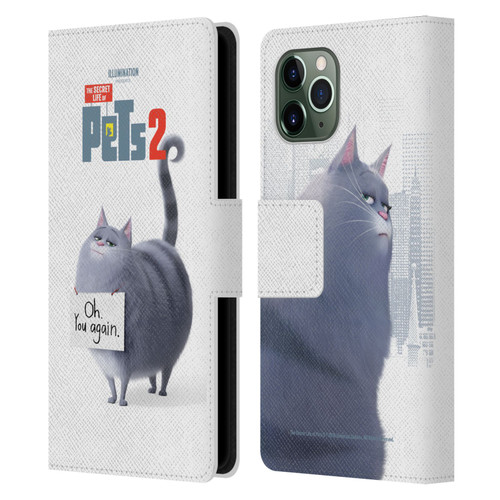 The Secret Life of Pets 2 Character Posters Chloe Cat Leather Book Wallet Case Cover For Apple iPhone 11 Pro