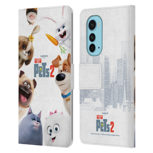 The Secret Life of Pets 2 Character Posters Group Leather Book Wallet Case Cover For Motorola Edge (2022)