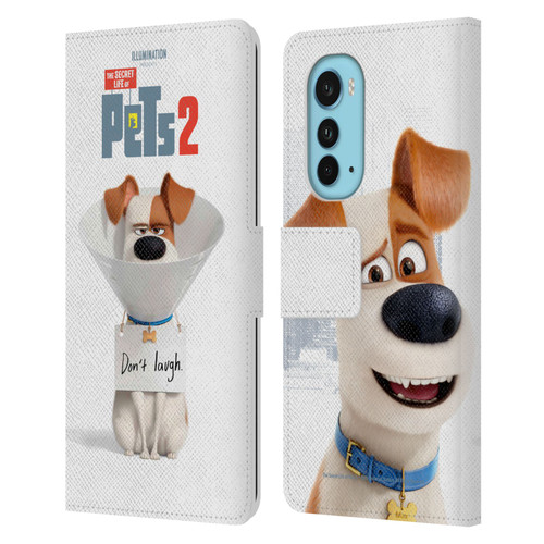 The Secret Life of Pets 2 Character Posters Max Jack Russell Dog Leather Book Wallet Case Cover For Motorola Edge (2022)
