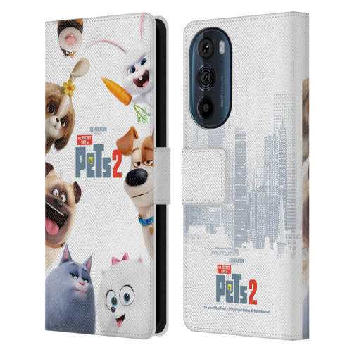 The Secret Life of Pets 2 Character Posters Group Leather Book Wallet Case Cover For Motorola Edge 30