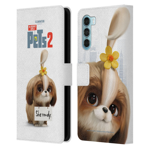 The Secret Life of Pets 2 Character Posters Daisy Shi Tzu Dog Leather Book Wallet Case Cover For Motorola Edge S30 / Moto G200 5G