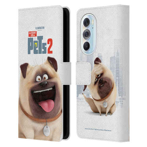 The Secret Life of Pets 2 Character Posters Mel Pug Dog Leather Book Wallet Case Cover For Motorola Edge X30