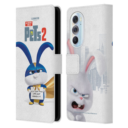 The Secret Life of Pets 2 Character Posters Snowball Rabbit Bunny Leather Book Wallet Case Cover For Motorola Edge X30