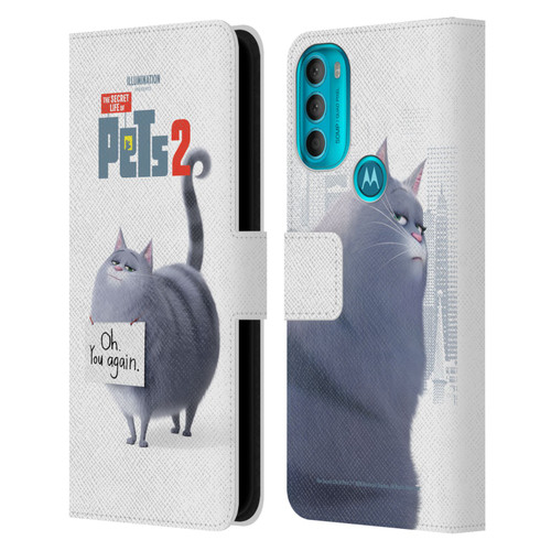 The Secret Life of Pets 2 Character Posters Chloe Cat Leather Book Wallet Case Cover For Motorola Moto G71 5G