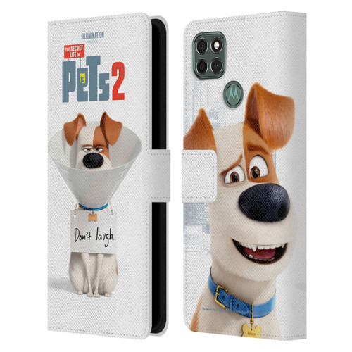The Secret Life of Pets 2 Character Posters Max Jack Russell Dog Leather Book Wallet Case Cover For Motorola Moto G9 Power
