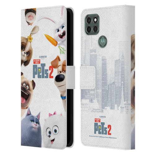 The Secret Life of Pets 2 Character Posters Group Leather Book Wallet Case Cover For Motorola Moto G9 Power