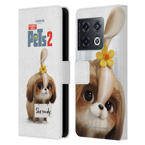 The Secret Life of Pets 2 Character Posters Daisy Shi Tzu Dog Leather Book Wallet Case Cover For OnePlus 10 Pro