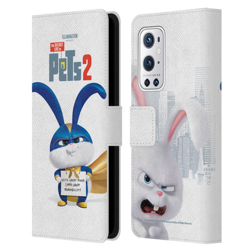 The Secret Life of Pets 2 Character Posters Snowball Rabbit Bunny Leather Book Wallet Case Cover For OnePlus 9 Pro