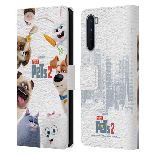 The Secret Life of Pets 2 Character Posters Group Leather Book Wallet Case Cover For OnePlus Nord 5G