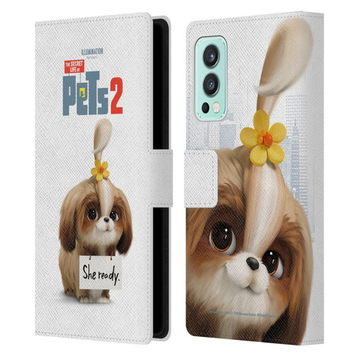 The Secret Life of Pets 2 Character Posters Daisy Shi Tzu Dog Leather Book Wallet Case Cover For OnePlus Nord 2 5G