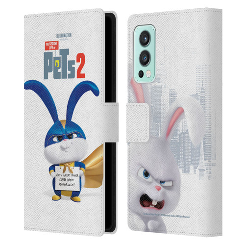 The Secret Life of Pets 2 Character Posters Snowball Rabbit Bunny Leather Book Wallet Case Cover For OnePlus Nord 2 5G