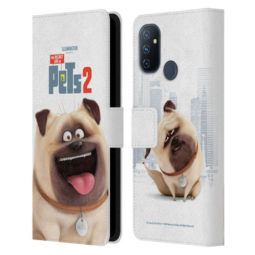 The Secret Life of Pets 2 Character Posters Mel Pug Dog Leather Book Wallet Case Cover For OnePlus Nord N100