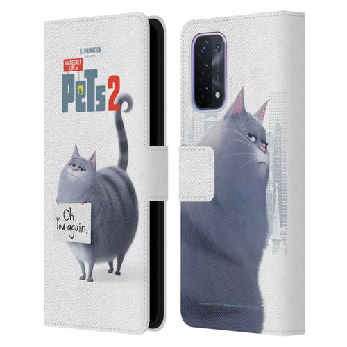 The Secret Life of Pets 2 Character Posters Chloe Cat Leather Book Wallet Case Cover For OPPO A54 5G