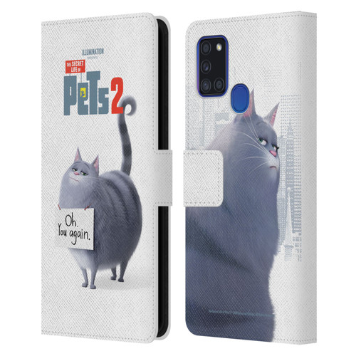 The Secret Life of Pets 2 Character Posters Chloe Cat Leather Book Wallet Case Cover For Samsung Galaxy A21s (2020)