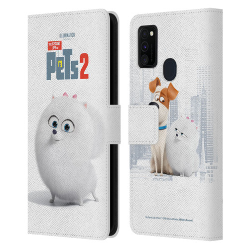 The Secret Life of Pets 2 Character Posters Gidget Pomeranian Dog Leather Book Wallet Case Cover For Samsung Galaxy M30s (2019)/M21 (2020)