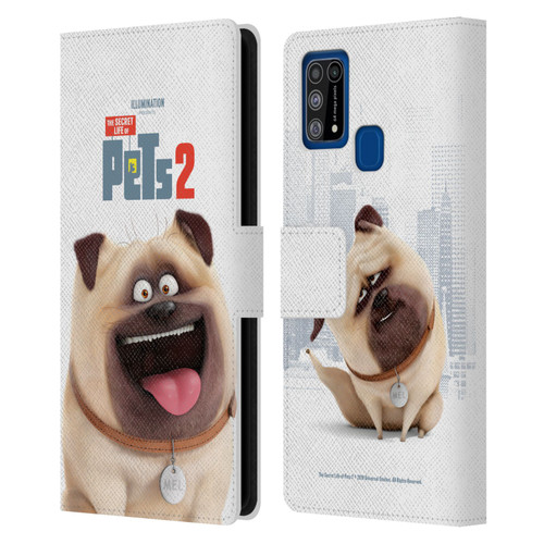 The Secret Life of Pets 2 Character Posters Mel Pug Dog Leather Book Wallet Case Cover For Samsung Galaxy M31 (2020)