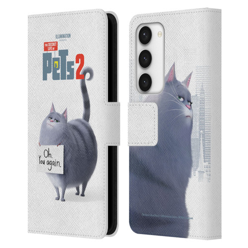 The Secret Life of Pets 2 Character Posters Chloe Cat Leather Book Wallet Case Cover For Samsung Galaxy S23 5G