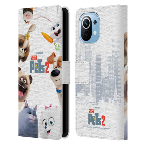 The Secret Life of Pets 2 Character Posters Group Leather Book Wallet Case Cover For Xiaomi Mi 11