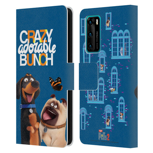 The Secret Life of Pets 2 II For Pet's Sake Group Leather Book Wallet Case Cover For Huawei P40 5G