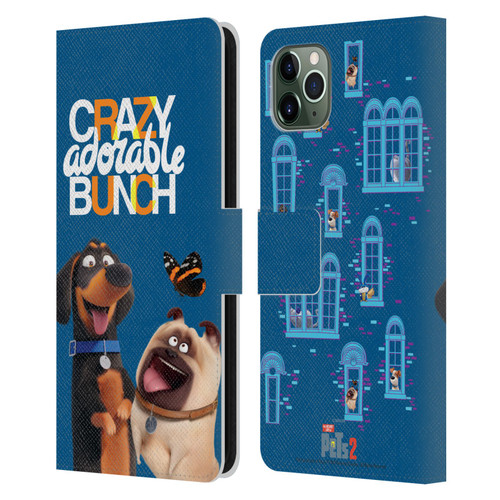 The Secret Life of Pets 2 II For Pet's Sake Group Leather Book Wallet Case Cover For Apple iPhone 11 Pro Max
