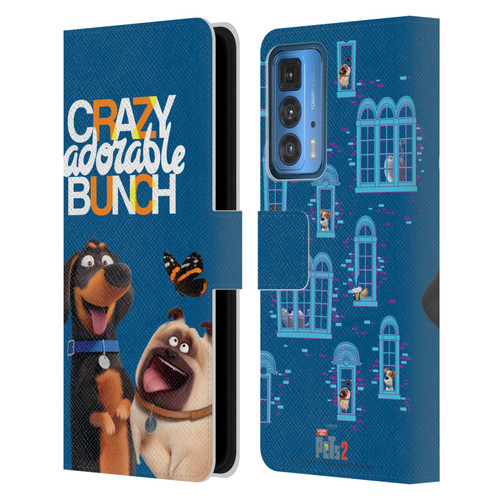 The Secret Life of Pets 2 II For Pet's Sake Group Leather Book Wallet Case Cover For Motorola Edge 20 Pro