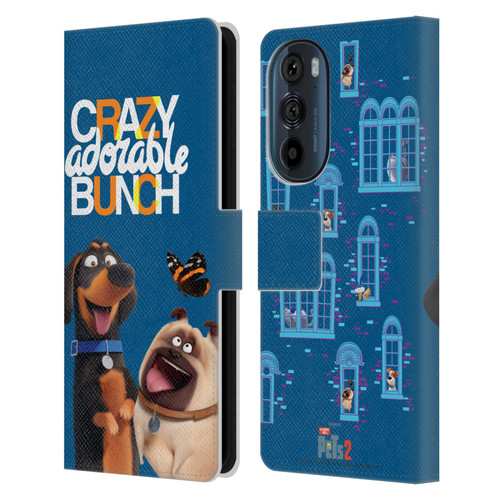 The Secret Life of Pets 2 II For Pet's Sake Group Leather Book Wallet Case Cover For Motorola Edge 30