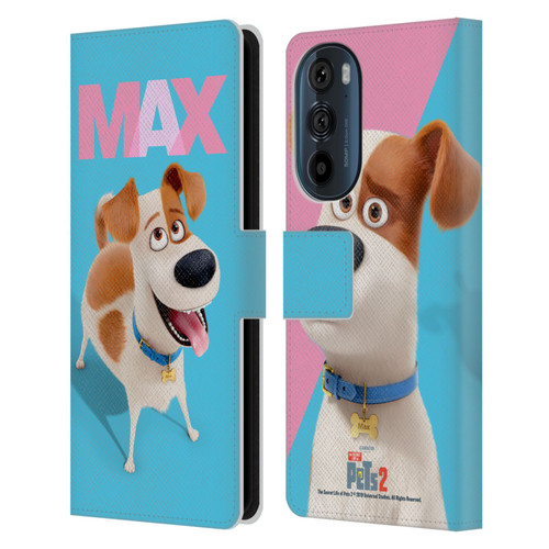 The Secret Life of Pets 2 II For Pet's Sake Max Dog Leather Book Wallet Case Cover For Motorola Edge 30