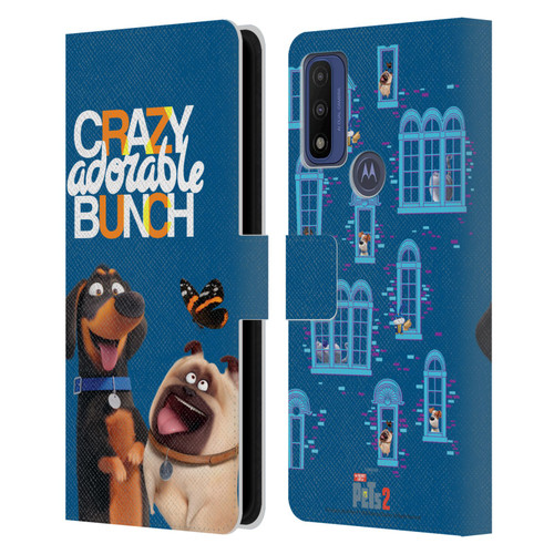 The Secret Life of Pets 2 II For Pet's Sake Group Leather Book Wallet Case Cover For Motorola G Pure