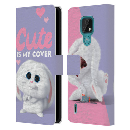 The Secret Life of Pets 2 II For Pet's Sake Snowball Rabbit Bunny Cute Leather Book Wallet Case Cover For Motorola Moto E7