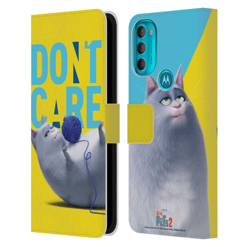 The Secret Life of Pets 2 II For Pet's Sake Chloe Cat Yarn Ball Leather Book Wallet Case Cover For Motorola Moto G71 5G