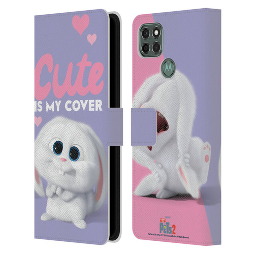 The Secret Life of Pets 2 II For Pet's Sake Snowball Rabbit Bunny Cute Leather Book Wallet Case Cover For Motorola Moto G9 Power