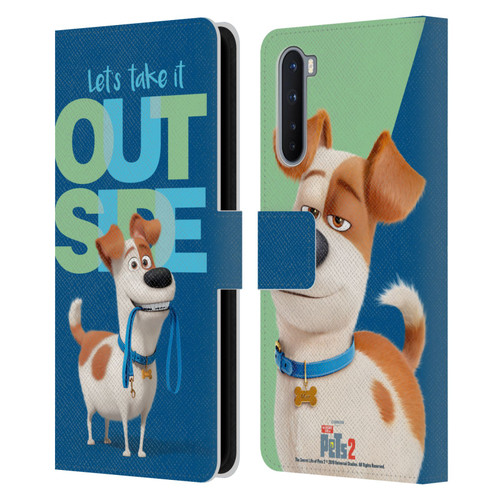 The Secret Life of Pets 2 II For Pet's Sake Max Dog Leash Leather Book Wallet Case Cover For OnePlus Nord 5G