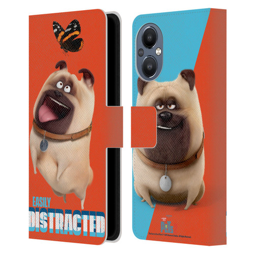 The Secret Life of Pets 2 II For Pet's Sake Mel Pug Dog Butterfly Leather Book Wallet Case Cover For OnePlus Nord N20 5G