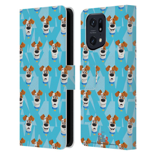 The Secret Life of Pets 2 II For Pet's Sake Max Dog Pattern Leather Book Wallet Case Cover For OPPO Find X5 Pro