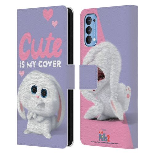 The Secret Life of Pets 2 II For Pet's Sake Snowball Rabbit Bunny Cute Leather Book Wallet Case Cover For OPPO Reno 4 5G