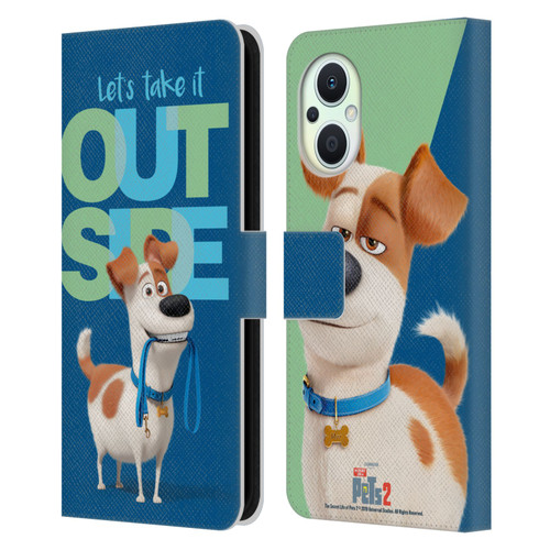 The Secret Life of Pets 2 II For Pet's Sake Max Dog Leash Leather Book Wallet Case Cover For OPPO Reno8 Lite