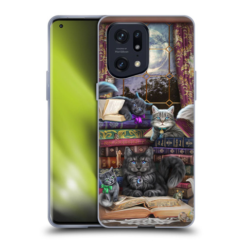 Brigid Ashwood Cats Storytime Cats And Books Soft Gel Case for OPPO Find X5 Pro