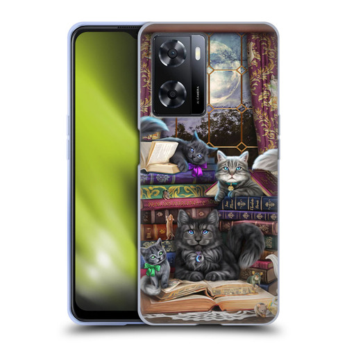 Brigid Ashwood Cats Storytime Cats And Books Soft Gel Case for OPPO A57s