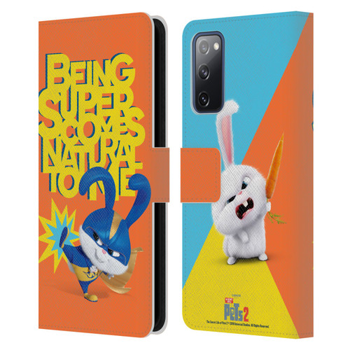 The Secret Life of Pets 2 II For Pet's Sake Snowball Rabbit Bunny Costume Leather Book Wallet Case Cover For Samsung Galaxy S20 FE / 5G