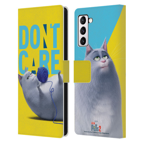 The Secret Life of Pets 2 II For Pet's Sake Chloe Cat Yarn Ball Leather Book Wallet Case Cover For Samsung Galaxy S21+ 5G