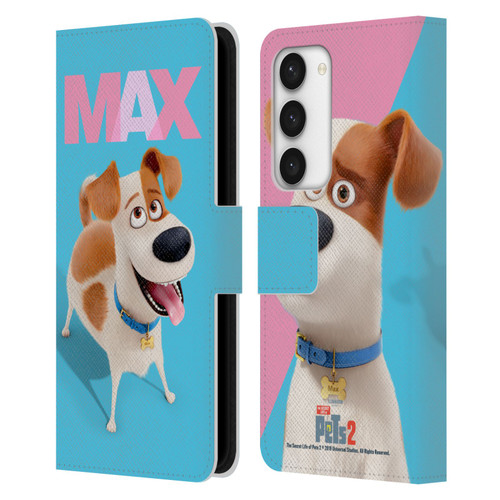 The Secret Life of Pets 2 II For Pet's Sake Max Dog Leather Book Wallet Case Cover For Samsung Galaxy S23 5G