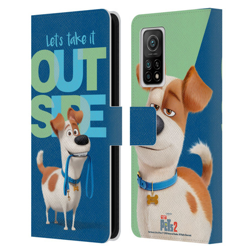 The Secret Life of Pets 2 II For Pet's Sake Max Dog Leash Leather Book Wallet Case Cover For Xiaomi Mi 10T 5G